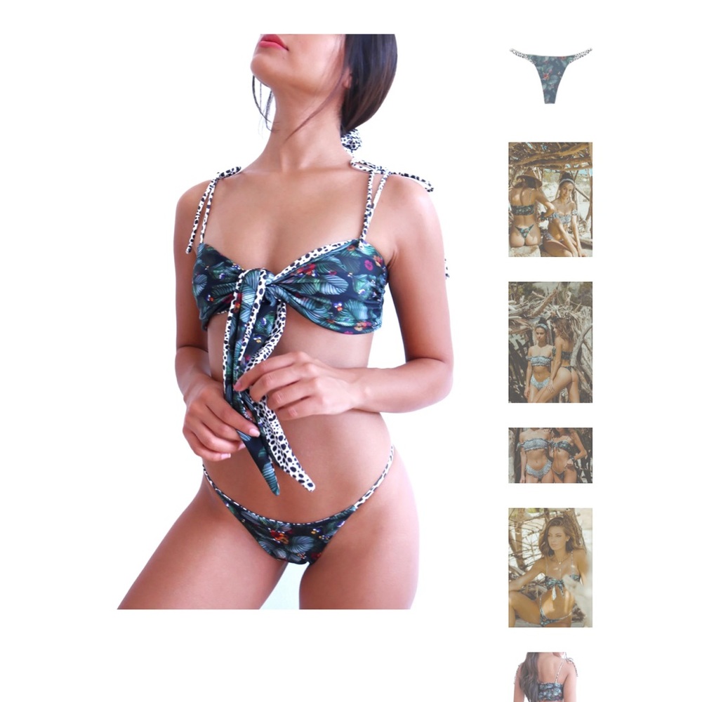 Multi way reversible bikini bandeau and cheeky bottom inka jagger lali and layla